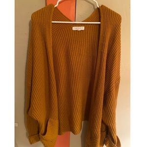 Mustard yellow cardigan